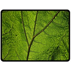 Butterbur Leaf Plant Veins Pattern Fleece Blanket (large)  by Sapixe
