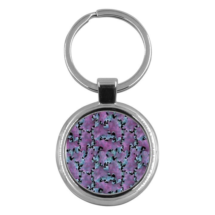 Modern Abstract Texture Pattern Key Chains (Round) 