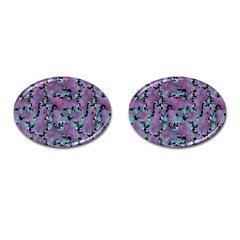 Modern Abstract Texture Pattern Cufflinks (oval) by dflcprints