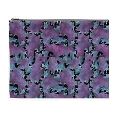 Modern Abstract Texture Pattern Cosmetic Bag (xl) by dflcprints