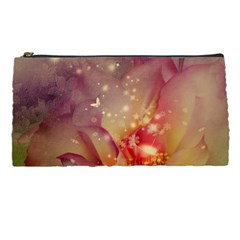 Wonderful Roses With Butterflies And Light Effects Pencil Cases by FantasyWorld7