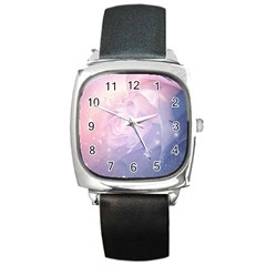 Wonderful Roses In Soft Colors Square Metal Watch by FantasyWorld7