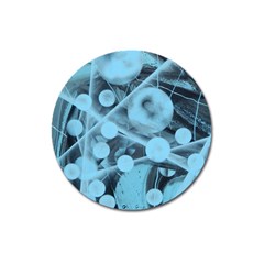 Atomic Blue Magnet 3  (round) by WILLBIRDWELL