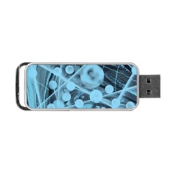 Atomic Blue Portable Usb Flash (one Side) by WILLBIRDWELL