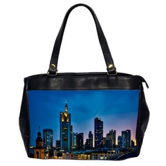 Frankfurt Germany Panorama City Oversize Office Handbag (2 Sides)