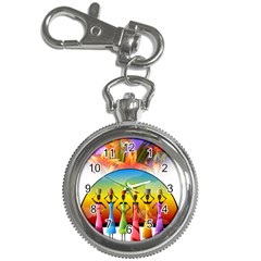 African American Women Key Chain Watches