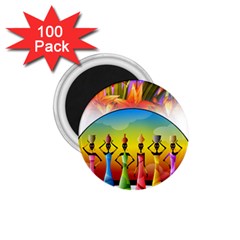 African American Women 1 75  Magnets (100 Pack)  by AlteredStates