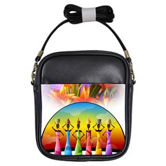 African American Women Girls Sling Bag