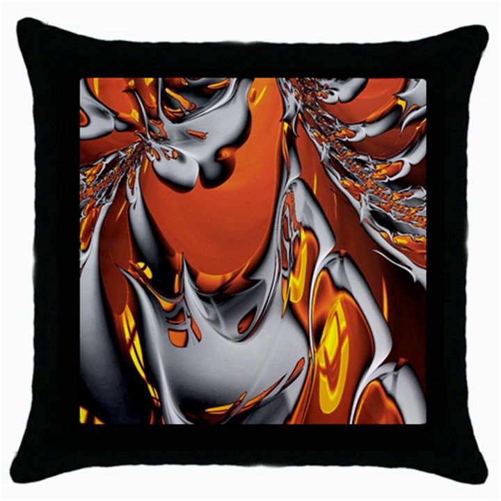 Special Fractal 24 Terra Throw Pillow Case (Black)