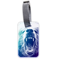 Bear Grizzly Wallpaper Luggage Tags (Two Sides)