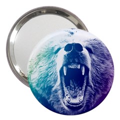 Bear Grizzly Wallpaper 3  Handbag Mirrors