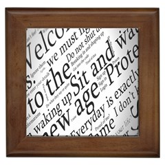 Abstract Minimalistic Text Typography Grayscale Focused Into Newspaper Framed Tiles