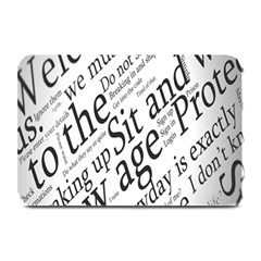 Abstract Minimalistic Text Typography Grayscale Focused Into Newspaper Plate Mats