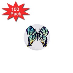 A Colorful Butterfly 1  Mini Buttons (100 pack) 