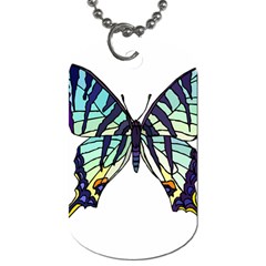 A Colorful Butterfly Dog Tag (Two Sides)