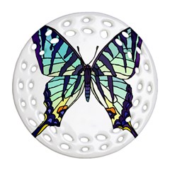 A Colorful Butterfly Ornament (Round Filigree)