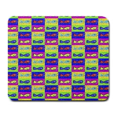 Cartoon Style Marine Life Motif Pattern Large Mousepads by dflcprints