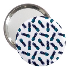 Pinapples Blue 3  Handbag Mirrors