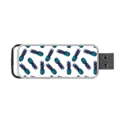 Pinapples Blue Portable Usb Flash (two Sides)