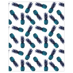 Pinapples Blue Drawstring Bag (small)