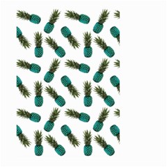 Pinapples Teal Large Garden Flag (two Sides)