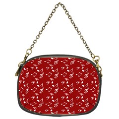 Red White Music Chain Purse (one Side) by snowwhitegirl