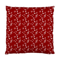 Red White Music Standard Cushion Case (one Side)