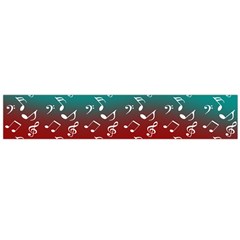 Red Teal Music Large Flano Scarf  by snowwhitegirl