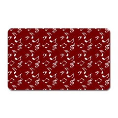 Burgundy Music Magnet (rectangular)