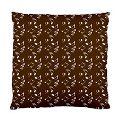 Brown Music Standard Cushion Case (two Sides) by snowwhitegirl