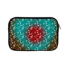 Teal Music Heart Music Apple Ipad Mini Zipper Cases