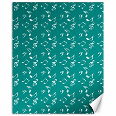 Teal Music Canvas 16  X 20  by snowwhitegirl