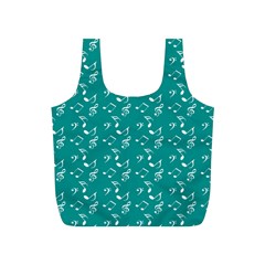 Teal Music Full Print Recycle Bag (s)