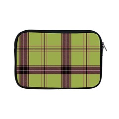 Avocado Green Plaid Apple Ipad Mini Zipper Cases by snowwhitegirl