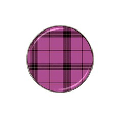 Violet Plaid Hat Clip Ball Marker by snowwhitegirl