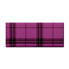 Violet Plaid Hand Towel