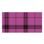 Violet Plaid Satin Shawl Front