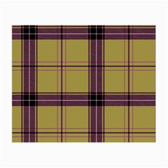 Beige Purple Plaid Small Glasses Cloth (2-side) by snowwhitegirl