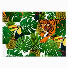 Tropical Pelican Tiger Jungle Large Glasses Cloth by snowwhitegirl