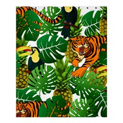 Tropical Pelican Tiger Jungle Shower Curtain 60  X 72  (medium)  by snowwhitegirl