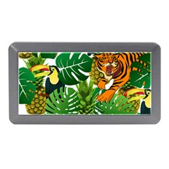 Tropical Pelican Tiger Jungle Memory Card Reader (mini) by snowwhitegirl