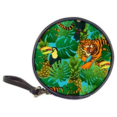 Tropical Pelican Tiger Jungle Blue Classic 20-cd Wallets by snowwhitegirl