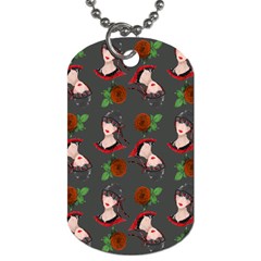 Vintage Flapper Woman Dog Tag (one Side) by snowwhitegirl