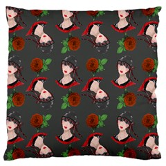 Vintage Flapper Woman Large Cushion Case (Two Sides)