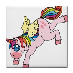 Unicorn Arociris Raimbow Magic Tile Coasters