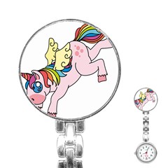 Unicorn Arociris Raimbow Magic Stainless Steel Nurses Watch