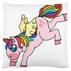 Unicorn Arociris Raimbow Magic Standard Flano Cushion Case (Two Sides)