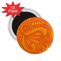 Pop Orange 2 25  Magnets (10 Pack) 