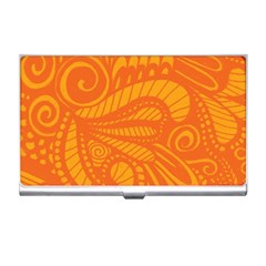 Pop Orange Business Card Holder