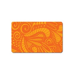 Pop Orange Magnet (name Card) by ArtByAmyMinori